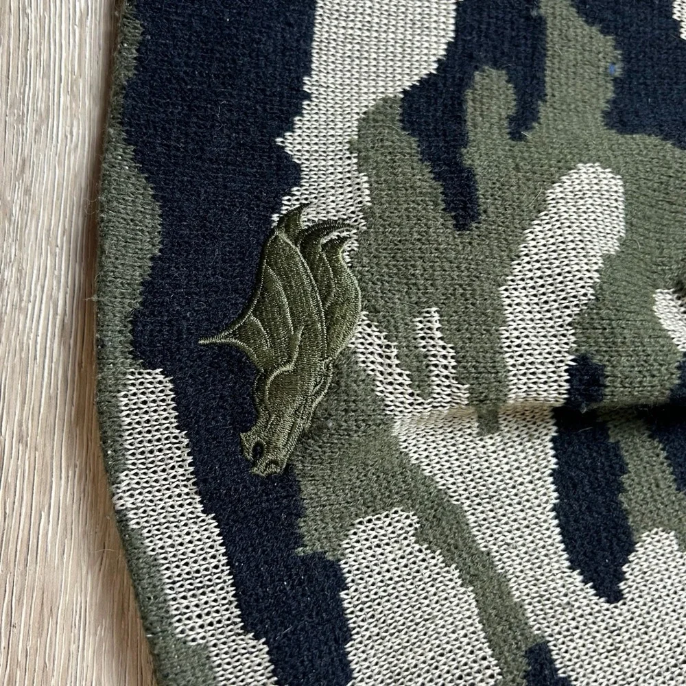 NFL Denver Broncos Beanie Mens OSFA Green Camo Knit Hat Embroidered Logo AI92